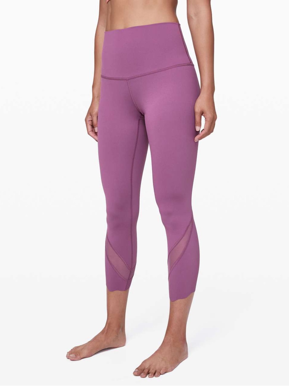 Lululemon Wunder Under Crop II *Roll Down Scallop